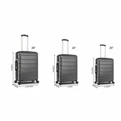 Luggage Sets Suitcase Lightweight TSA Lock Spinner Gray 11 Luggage Sets Suitcase Lightweight TSA Lock Spinner Gray -LUGGAGE FACTORY Sales 313oTgaT9lS