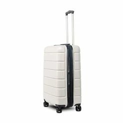 LIZHOUMIL Luggage Sets Suitcase Lightweight TSA Lock Spinner 20In24In28In White ABS -LUGGAGE FACTORY Sales 315XNCrUhrS