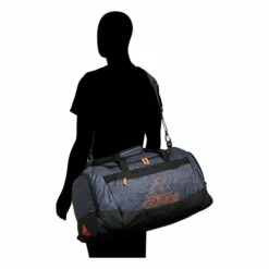 Adidas Defender 4 Medium Duffel Bag, Jersey Onix Grey/Black, One Size -LUGGAGE FACTORY Sales 316SU2DUF9S