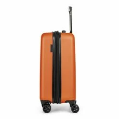 Bugatti Swiss Mobility - LGA Collection - 3 Piece Luggage Set, Lightweight And Resistant Hardside Equipped With Double 360 Degree Spinner Wheels - Made Of ABS Material - Orange -LUGGAGE FACTORY Sales 317vW nri0L