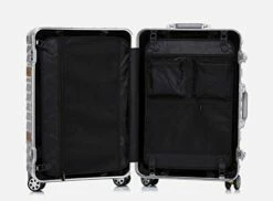 Women Travel Rolling Luggage Aluminum Frame Checked Boarding Cabin Case Spinner Trolley Travel Suitcase,Red,29 -LUGGAGE FACTORY Sales 318krzK73YL