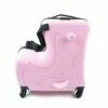 Fetcoi 20" Travel Luggage Rolling Suitcase Ride On Cartoon Luggage ABS+PU Unisex Case Pink 2 Fetcoi 20" Travel Luggage Rolling Suitcase Ride On Cartoon Luggage ABS+PU Unisex Case Pink -LUGGAGE FACTORY Sales 31DRz 3kqCS