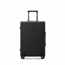 LEVEL8 Carry-On Luggage, 20” Hardshell Suitcase, Lightweight PC Textured Hardside Spinner Trolley For Luggage, TSA Approved Cabin Luggage With 8 Spinner Wheels, Black, 20-Inch Carry-On -LUGGAGE FACTORY Sales 31Fwi0Fuy1L