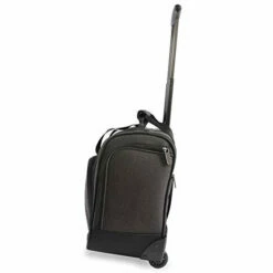 ORIGINAL PENGUIN Men's Ethan Wheeled Under The Seat Carry On Bag, Black Crosshatch -LUGGAGE FACTORY Sales 31J30dfxjUL