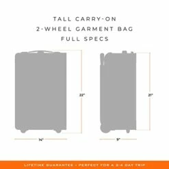 Briggs & Riley Baseline Garment Bags, Black, Carry-On Upright -LUGGAGE FACTORY Sales 31J5D WVLvL