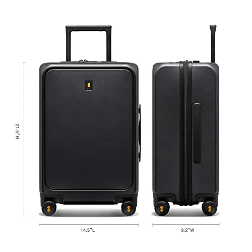 LEVEL8 Carry-On Luggage, Road Runner Pro 20” Lightweight PC Hardside Suitcase With USB Charging Port, Spinner Trolley For Luggage With Front Laptop Pocket, TSA Lock - Dark Grey, 20-Inch 7 LEVEL8 Carry-On Luggage, Road Runner Pro 20” Lightweight PC Hardside Suitcase With USB Charging Port, Spinner Trolley For Luggage With Front Laptop Pocket, TSA Lock - Dark Grey, 20-Inch - Image 5