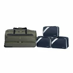 Travelpro Roadtrip 30" Drop-Bottom Rolling Duffel With 3 Large Packing Cubes Included, Olive -LUGGAGE FACTORY Sales 31T4iaXiGdL