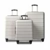 Luggage Sets Suitcase Lightweight TSA Lock Spinner White -LUGGAGE FACTORY Sales 31XLeaH24WS