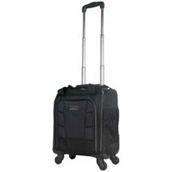 Kenneth Cole Reaction 18" Lightweight Multi-Pocket Anti-Theft RFID 14.1" Laptop & Tablet Underseater Carry-On With USB Charging Port, Black -LUGGAGE FACTORY Sales 31ZKX IOP L