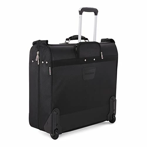 (USED) SWISSGEAR Full-Sized Effortless Folding Wheeled Garment Bag | Rolling Travel Luggage | Men's And Women's - Black 3 (USED) SWISSGEAR Full-Sized Effortless Folding Wheeled Garment Bag | Rolling Travel Luggage | Men's And Women's - Black - Image 2