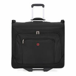 (USED) SWISSGEAR Full-Sized Effortless Folding Wheeled Garment Bag | Rolling Travel Luggage | Men's And Women's - Black 17 (USED) SWISSGEAR Full-Sized Effortless Folding Wheeled Garment Bag | Rolling Travel Luggage | Men's And Women's - Black -LUGGAGE FACTORY Sales 31fsm 2B6NRlL