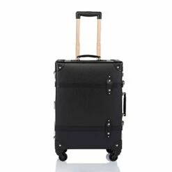 COTRUNKAGE Spinner Vintage Luggage PASCO Carry On Suitcase With TSA Lock (20", Black/Black) -LUGGAGE FACTORY Sales 31gdKkETuFL