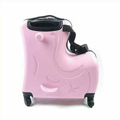 Fetcoi 20" Travel Luggage Rolling Suitcase Ride On Cartoon Luggage ABS+PU Unisex Case Pink -LUGGAGE FACTORY Sales 31nZT 6ZUmS