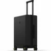 LEVEL8 Carry-On Luggage, 20” Hardshell Suitcase, Lightweight PC Textured Hardside Spinner Trolley For Luggage, TSA Approved Cabin Luggage With 8 Spinner Wheels, Black, 20-Inch Carry-On -LUGGAGE FACTORY Sales 31o oxcBK9L