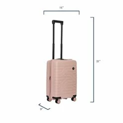 Bric's B|Y Ulisse Spinner Suitcase - 21 Inch Carry-On Luggage - Hard Exterior And TSA-Approved Lock - Pearl Pink -LUGGAGE FACTORY Sales 31rFOn7dHTL