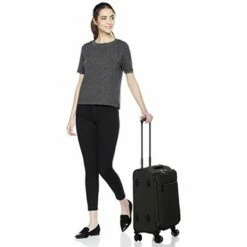 AmazonBasics Belltown Softside Rolling Spinner Suitcase Luggage - 21-Inch, Heather Black -LUGGAGE FACTORY Sales 31ydPFRsaKL 1ccad24f 5fe5 4326 be3d f162fa0dc1e3