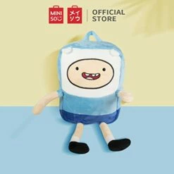 MINISO Adventure Time Backpack Cute Bag For Zipper School Picnic Bag,Blue Finn -LUGGAGE FACTORY Sales 41 ZG7XcWZL