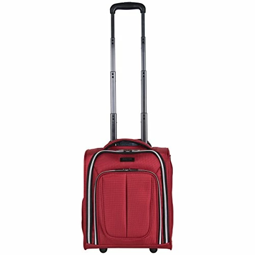 Kenneth Cole Reaction Lincoln Square 16" 1680d Polyester 2-Wheel Underseater Carry-on, Red 11 Kenneth Cole Reaction Lincoln Square 16" 1680d Polyester 2-Wheel Underseater Carry-on, Red - Image 9