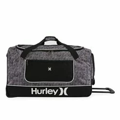 Hurley Rolling Duffel, Grey Tweed -LUGGAGE FACTORY Sales 41 hpNmmn7S