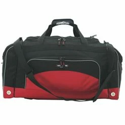 Travelers Club 4 Piece Gym Duffel And Accessory Set, Red -LUGGAGE FACTORY Sales 41 qVK7kyML