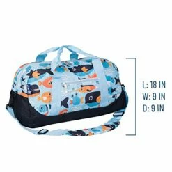 Wildkin Kids Overnighter Duffel Bags For Boys & Girls, Measures 18 X 9 X 9 Inches Duffel Bag For Kids, Carry-On Size & Ideal For School Practice Or Overnight Travel, BPA-free (Big Fish) -LUGGAGE FACTORY Sales 41 utBh6sJL