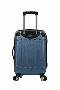 Rockland London Hardside Spinner Wheel Luggage, Blue, Carry-On 20-Inch -LUGGAGE FACTORY Sales 410XwiB9sHL