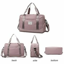 FOAN & MABLE Womens Travel Bags, Weekender Carry On For Women, Sports Gym Bag, Workout Duffel Bag, Overnight Shoulder Bag Fit 15.6 Inch Laptop Pink Large -LUGGAGE FACTORY Sales 4113UqfPE5L