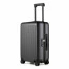 NINETYGO Carry On Luggage With Spinner Wheels, 22x14x9 Luggage, 100% PC Lightweight Hardside Suitcase With TSA Lock (20-inch Black)
