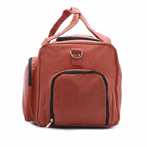 Zumer Sport Florida Gators Basketball Leather Travel Kit Duffel Gym Bag - Made From Genuine Basketball Materials - Shoulder Strap And Handles - Shoe Compartment - Orange 7 Zumer Sport Florida Gators Basketball Leather Travel Kit Duffel Gym Bag - Made From Genuine Basketball Materials - Shoulder Strap And Handles - Shoe Compartment - Orange - Image 5