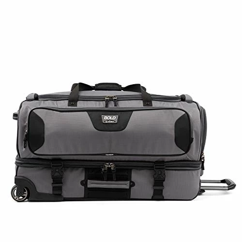 Travelpro Bold Drop Bottom Wheeled Rolling Duffel Bag, Grey/Black, 30-Inch 7 Travelpro Bold Drop Bottom Wheeled Rolling Duffel Bag, Grey/Black, 30-Inch - Image 5