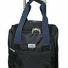 BoardingBlue Rolling Personal Item Under Seat For American, Spirit Frontier Airlines Black W Navy -LUGGAGE FACTORY Sales 4170C vF0aL