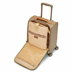 Hartmann Herringbone Deluxe Underseat Carry On Spinner, Terracotta -LUGGAGE FACTORY Sales 417E0OGeOML