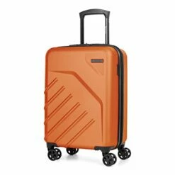 Bugatti Swiss Mobility - LGA Collection - 3 Piece Luggage Set, Lightweight And Resistant Hardside Equipped With Double 360 Degree Spinner Wheels - Made Of ABS Material - Orange -LUGGAGE FACTORY Sales 418c8vmFVlL