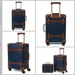 NZBZ Vintage Luggage Sets With Spinner Wheels Carry On Suitcase Tsa Lock Luggage 3 Pieces (Navy Blue, 14inch & 20inch & 28inch) 11 NZBZ Vintage Luggage Sets With Spinner Wheels Carry On Suitcase Tsa Lock Luggage 3 Pieces (Navy Blue, 14inch & 20inch & 28inch) -LUGGAGE FACTORY Sales 419 2Z6KpIS