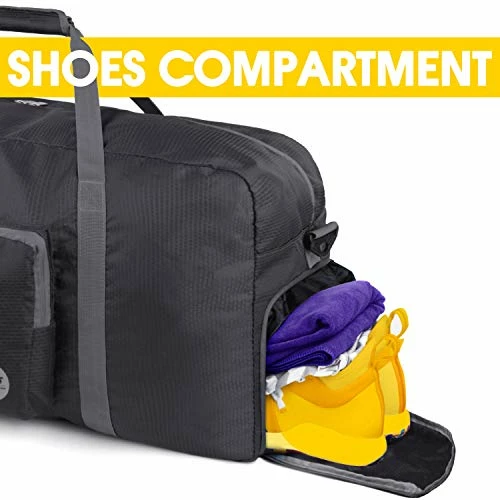28" Foldable Duffle Bag 120L For Travel Gym Sports Lightweight Luggage Duffel By WANDF (28 Inches (80 Liter), Black 28'') 9 28" Foldable Duffle Bag 120L For Travel Gym Sports Lightweight Luggage Duffel By WANDF (28 Inches (80 Liter), Black 28'') - Image 7