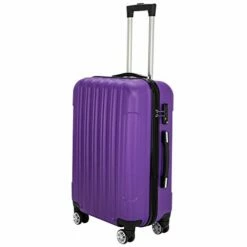 SSLine 3-in-1 Multifunctional Suitcase Luggage Set Large Capacity Traveling Storage ABS Expandable Spinner Hardside Suitcase Lightweight 4 Wheel Portable Travel Bag 20" / 24" / 28" Purple -LUGGAGE FACTORY Sales 41BB1gidAzL