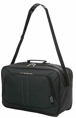 Large Capacity Maximum Allowance 22x14x9 Built-in TSA Airline Approved Delta United Southwest Carry On Luggage Trolley Rolling Suitcase Body Size 19.3x14x9in | Small Hard Shell Underseat Bag 16x10x8in -LUGGAGE FACTORY Sales 41BHbEgdqeL