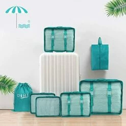 DIMJ Packing Cubes For Travel, 9 Pcs Travel Cubes Set Foldable Suitcase Organizer Lightweight Luggage Storage Bag 5 Colors Options (Blue) 11 DIMJ Packing Cubes For Travel, 9 Pcs Travel Cubes Set Foldable Suitcase Organizer Lightweight Luggage Storage Bag 5 Colors Options (Blue) -LUGGAGE FACTORY Sales 41BdC0FZlXS