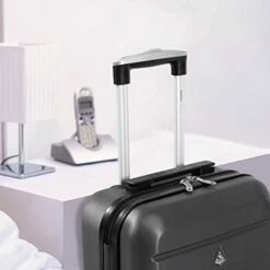 Aerolite 22x14x9” Hard Shell Suitcase Spinner Carry On + Under Seat Holdall -LUGGAGE FACTORY Sales 41BmlnvauML