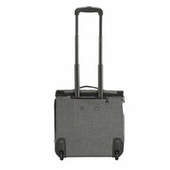 Travelers Club Luggage 16" Top Expandable Rolling Underseater W/USB Port, Dark Gray Suitcase, -LUGGAGE FACTORY Sales 41CEgbUc7NL