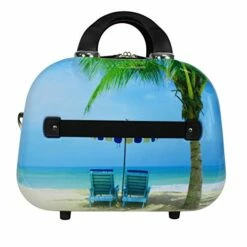 World Traveler Palm Tree Hardside 2-Piece Carry-On Spinner Luggage Set, One_Size -LUGGAGE FACTORY Sales 41CHZsSmS6L