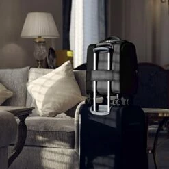 VERAGE Carry On Underseat Luggage With Wheels & USB Port, Wheeled Spinner Bag Carry-on Luggages For Airlines, Lightweight Suitcase Men Women, Pilots And Crew (14-Inch Compact) -LUGGAGE FACTORY Sales 41Cm8i7dBlL