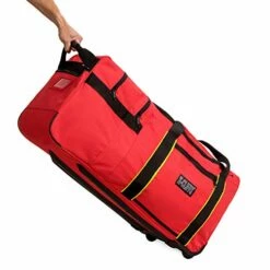 Rolling Firefighter Gear Bag Fireman Equipment Duffel With Wheels Paramedic Wheeled Travel Bags Helmet Pocket -LUGGAGE FACTORY Sales 41CxXrkV38L