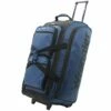 Wrangler Wesley Rolling Duffel Bag, Navy Blue, Large 30-Inch -LUGGAGE FACTORY Sales 41DKopt UJL