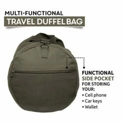 Semper Fi Skull Corp Sport Heavyweight Canvas Duffel Bag (Medium (19" X 9" X 9"), Olive & Black) -LUGGAGE FACTORY Sales 41Dxrc040UL cc5063be 49b7 47b8 85f3 31a1c95ffb0a
