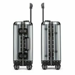 JBAG-one 100% Aluminum-Magnesium Alloy Rolling Luggage Spinner Men Business Suitcase Wheels 20 Inch Cabin Trolley Travel Bag,Black -LUGGAGE FACTORY Sales 41EpCoqghVL