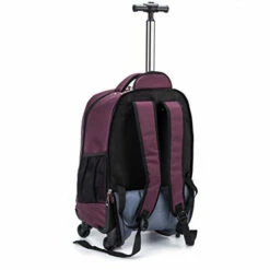 Racini Nylon Waterproof Rolling Backpack, Freewheel Travel Wheeled Backpack, Carry-on Luggage With Anti-Theft Zippers(Purple) 21 Racini Nylon Waterproof Rolling Backpack, Freewheel Travel Wheeled Backpack, Carry-on Luggage With Anti-Theft Zippers(Purple) -LUGGAGE FACTORY Sales 41FVFpRLrgL