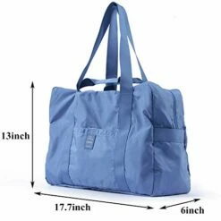 VanFn Foldable Travel Duffel Bag, Sports Duffels Gym Bag, Rainproof Nylon Totes, Sports Shoulder Handbag, Lightweight Duffle Bags For Women & Men, Outdoor Weekend Bag, P.Travel Series (Blue) -LUGGAGE FACTORY Sales 41G Fj3rG0L