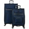Kenneth Cole Reaction Rugged Roamer Luggage Collection Lightweight Softside Expandable 8-Wheel Spinner Travel Suitcase Bag, Navy, 2-Piece (20" Carry-On / 28" Check Size) -LUGGAGE FACTORY Sales 41I5 X84I L
