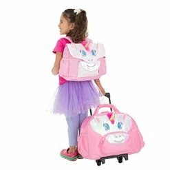 Bixbee Kids Rolling Suitcase And Backpack Set, Shark Luggage For Girls & Boys With Wheels, Telescoping Handle, Adjustable Straps And Pockets - Carry On Bag & Backpack For Airport & Travel Set Of 2 -LUGGAGE FACTORY Sales 41Ig 8MUCrS